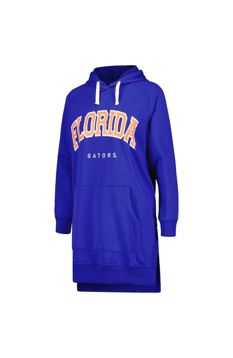 GAMEDAY COUTURE Women's Gameday Couture Royal Florida Gators Take a Knee Raglan Hooded Sweatshirt Dress, Alternate, color, Royal