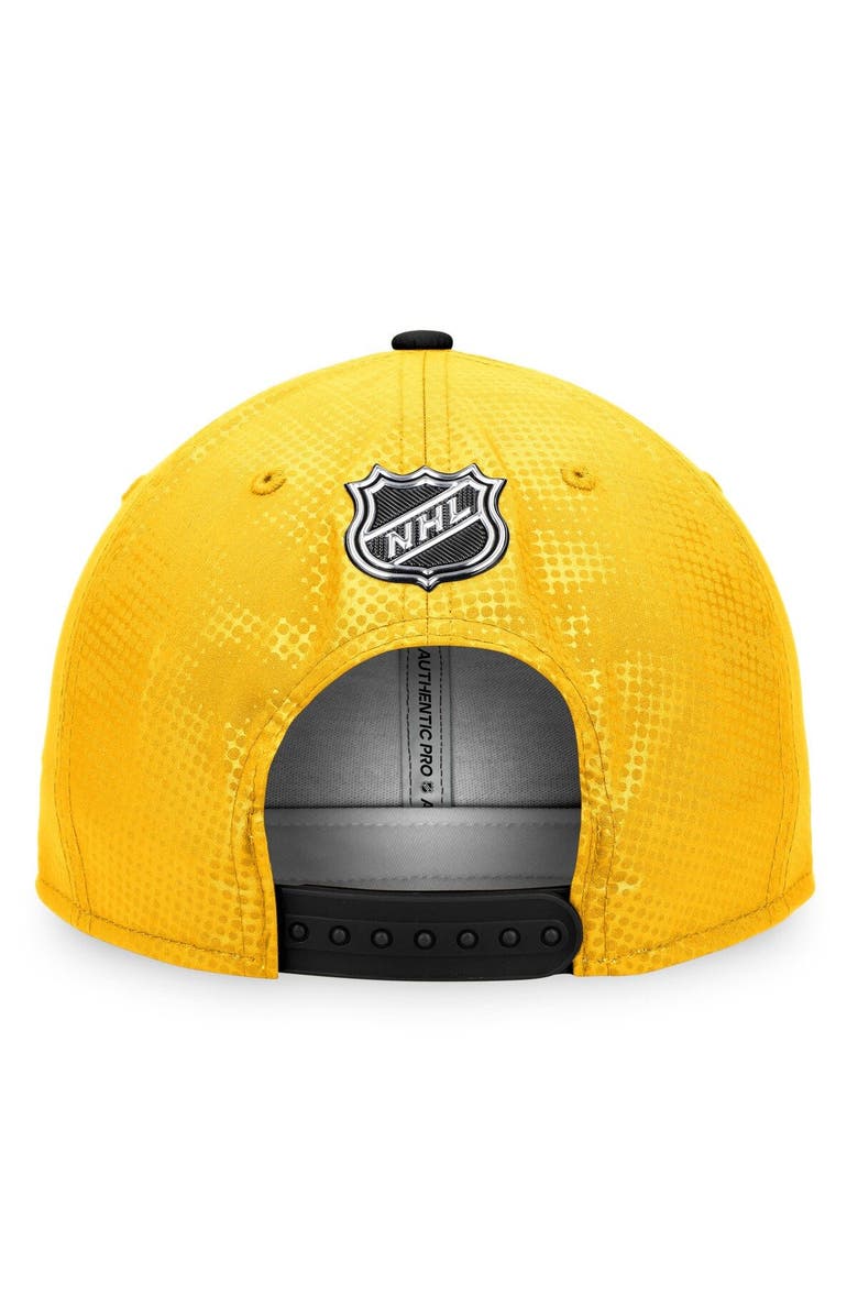 FANATICS Men's Fanatics Branded Gold/Black Pittsburgh Penguins Authentic Pro Alternate Logo Snapback Hat, Alternate, color, Gold