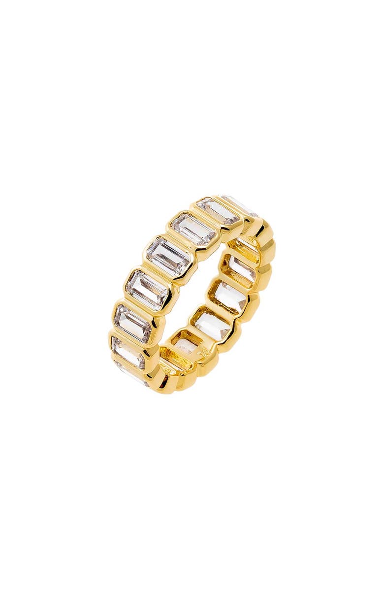 BY ADINA EDEN CZ Bezel Baguette Eternity Band, Main, color, Gold