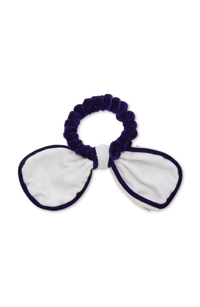 Lele Sadoughi Chicago Bears Bow Scrunchie, Alternate, color, Ivory 100