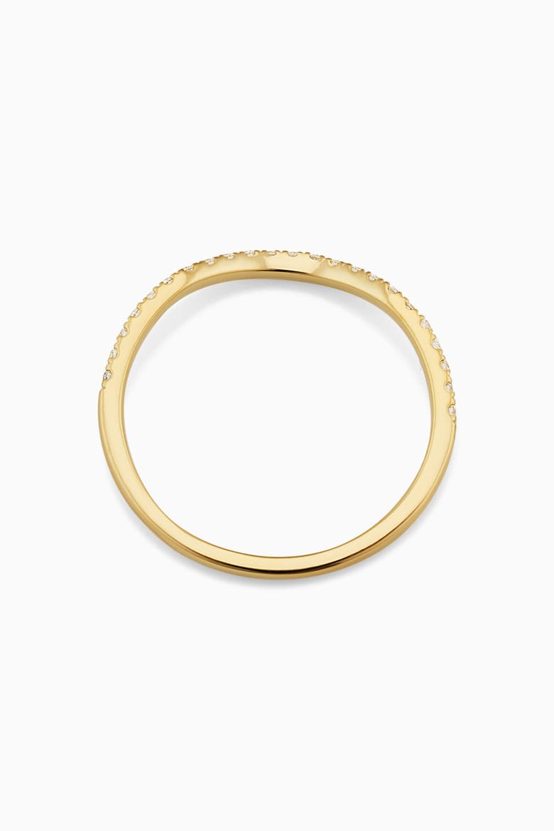 10K Gold The Arc Diamond Stack Ring, Alternate, color, Yellow Gold - Natural Diamonds