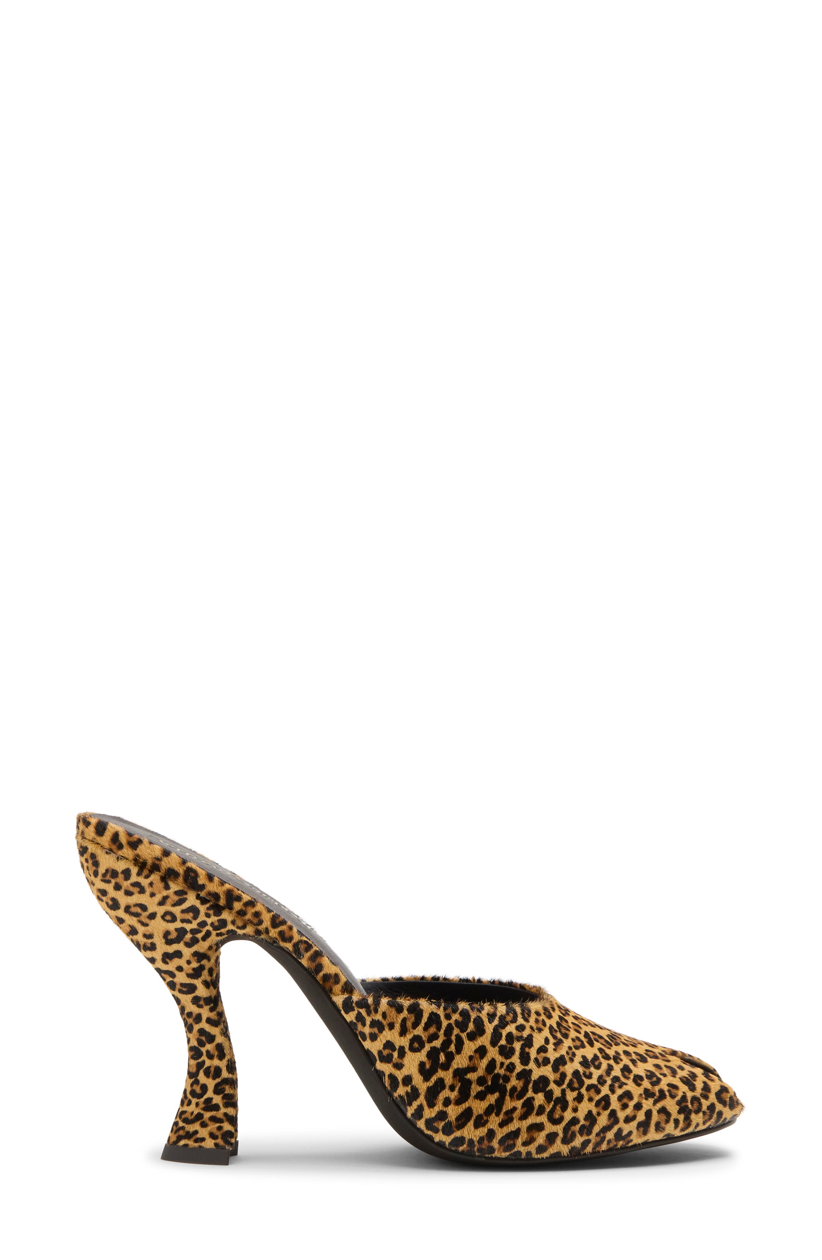 Fresa Leopard Calf Hair Peep Toe Pump, Alternate, color, BROWN CHEETAH