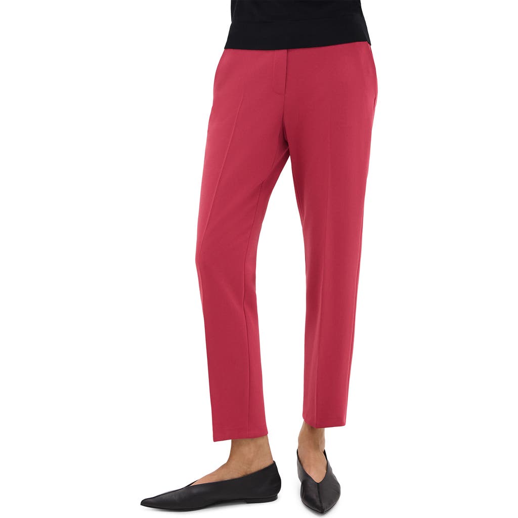 Theory Treeca Pull-on Pant In Good Linen In Red