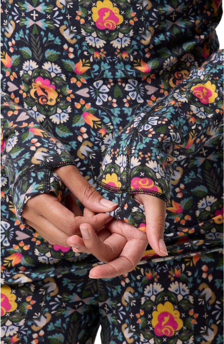 Backcountry Cedars Rws Merino Lt-Wt Baselayer Crew Top - Women's, Alternate, color, Tyrol Floral Print