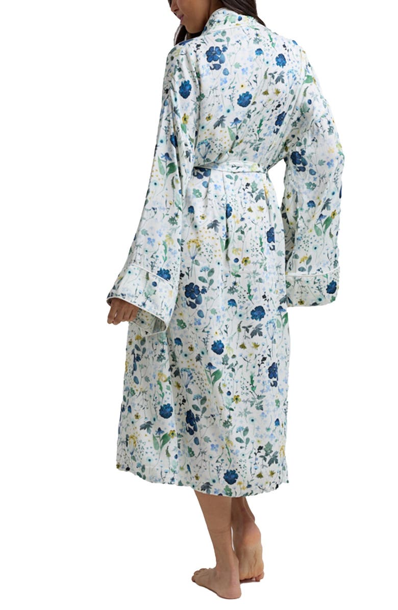 Lily and Lionel London Corina Long Sleeve Robe, Alternate, color, White Multi