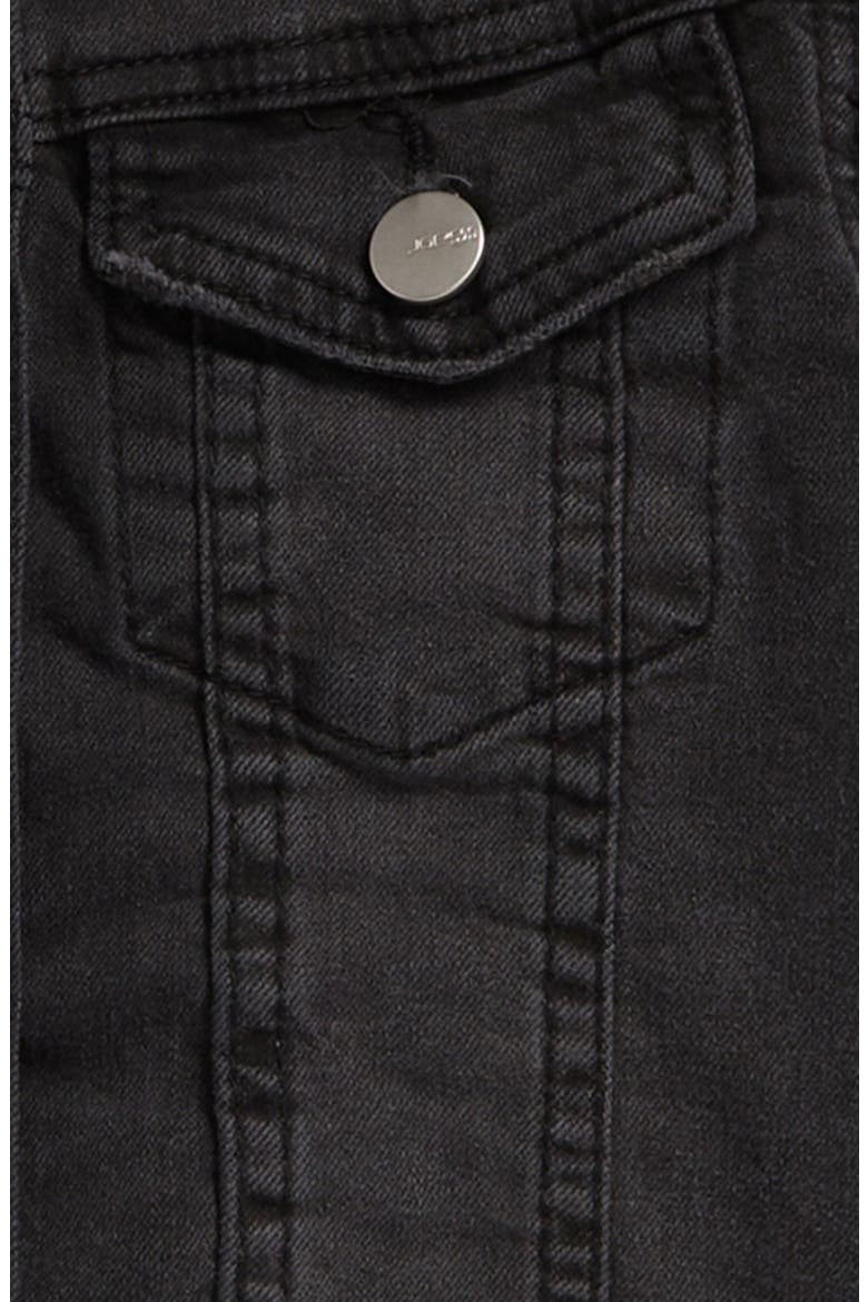 Shrunken Denim Jacket, Alternate, color, ONYX