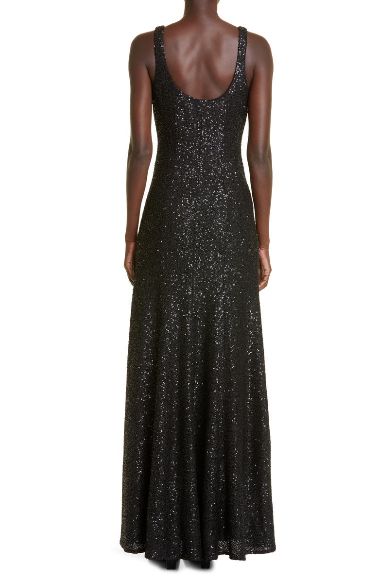St. John Evening Sequin Knit Trumpet Gown, Alternate, color,