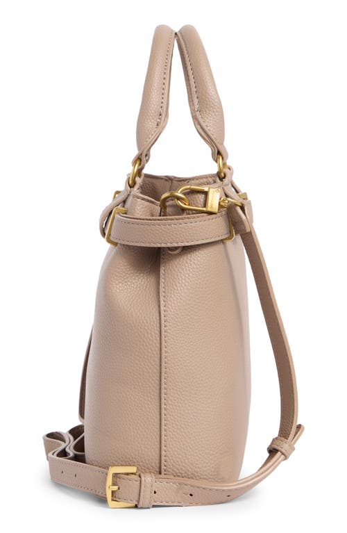 T Tahari Overlook Leather Satchel In Brown