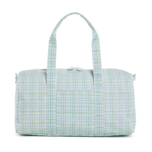 Trvl Design Classic Plaid Duffel In Green