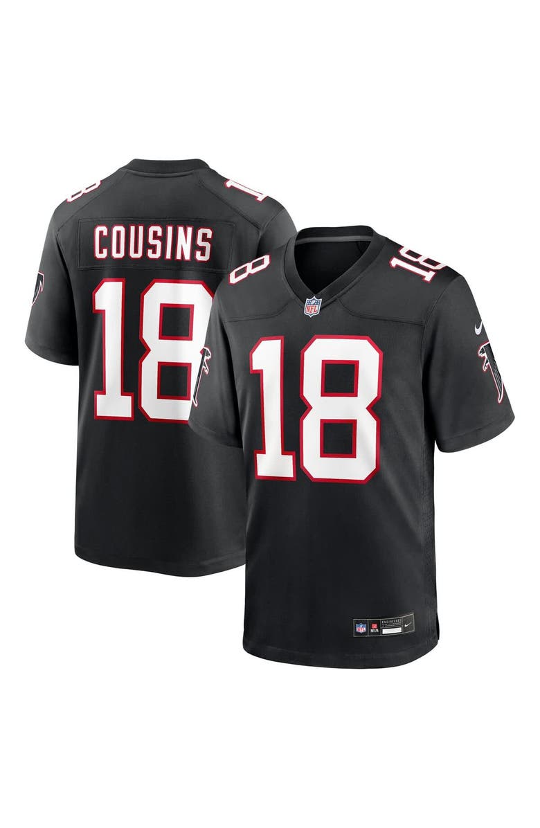 Nike Youth Nike Kirk Cousins Black Atlanta Falcons Alternate Game Jersey, Main, color, Black