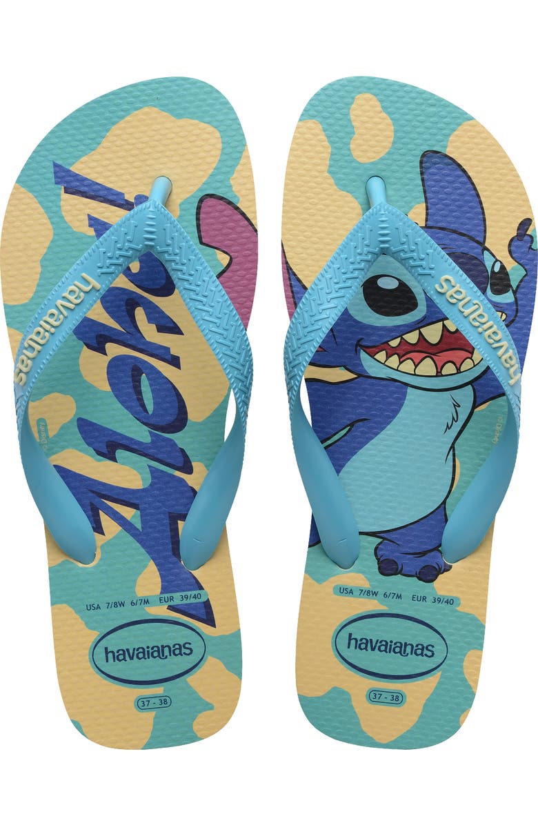 Havaianas x Disney Top Stitch Flip Flop, Alternate, color, Buttercream