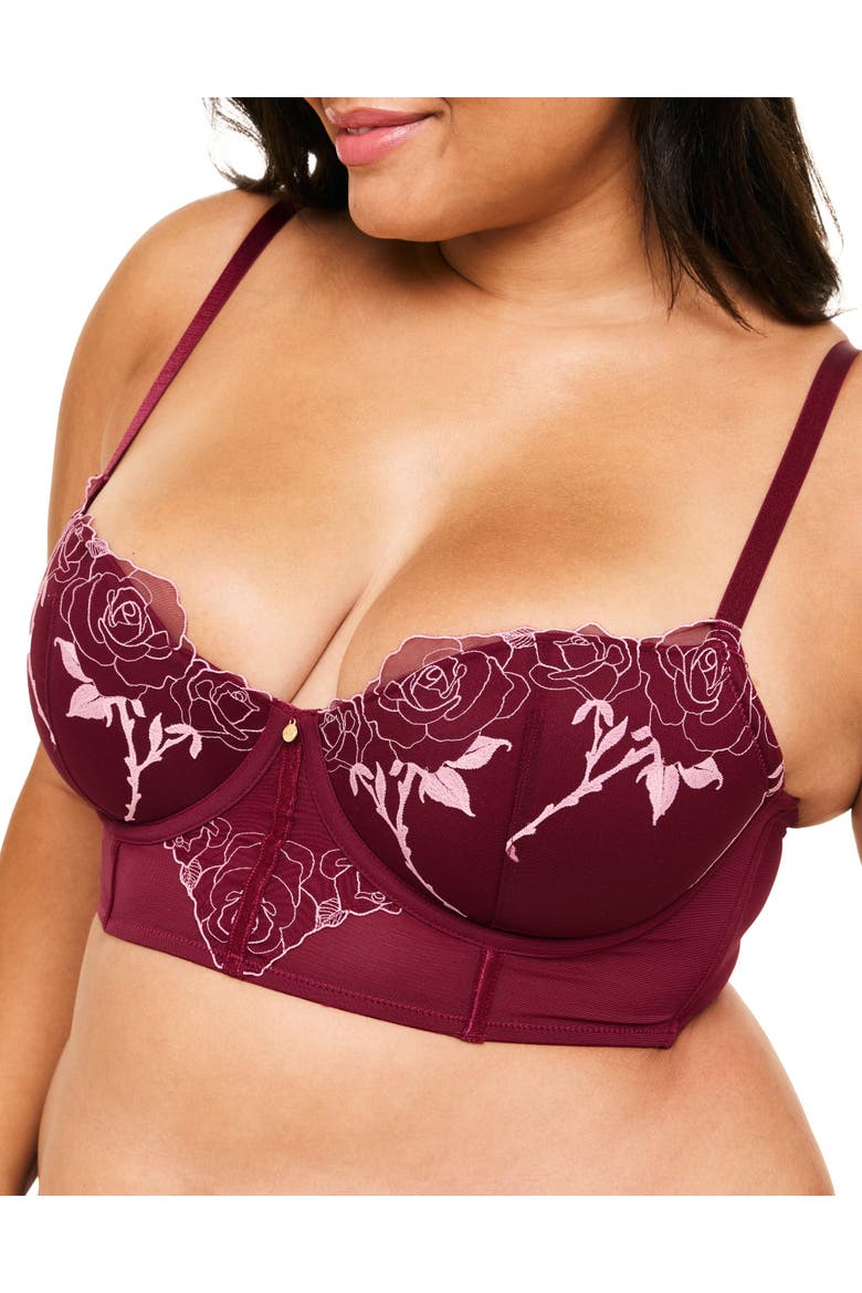 Rosita Contour Demi Bra, Alternate, color, Dark purple