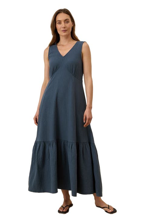 Organic Cotton Double Gauze Beach To Brunch Dress