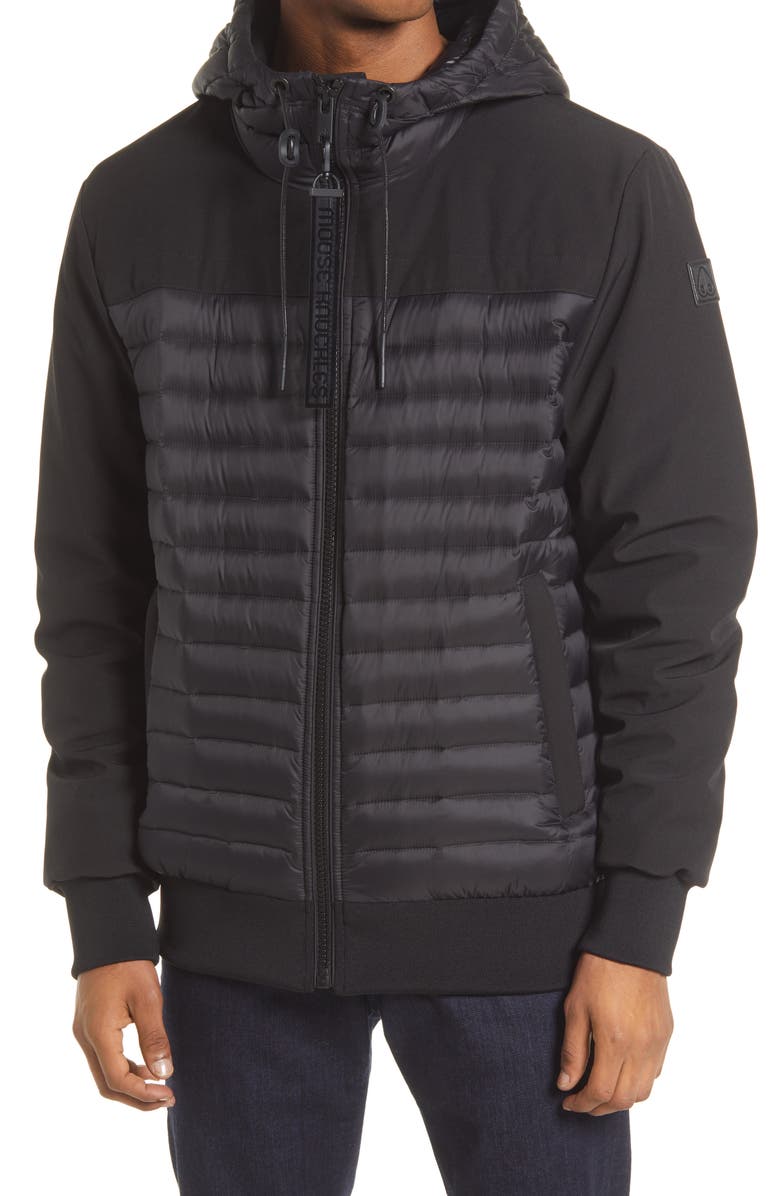 Moose Knuckles Men's Broadside Water Repellent 800 Fill Power Down Jacket, Main, color, 