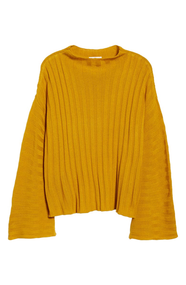 BP. Wide Rib Mock Neck Sweater, Alternate, color, 