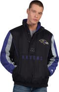 STARTER Men's Starter  Black Baltimore Ravens Thursday Night Gridiron Half-Zip Jacket