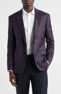 Emporio Armani G-Line Purple Check Wool Sport Coat