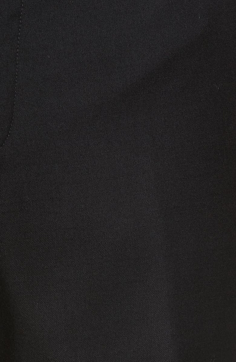 Strong Suit Flat Front Stretch Solid Wool Trousers, Alternate, color,