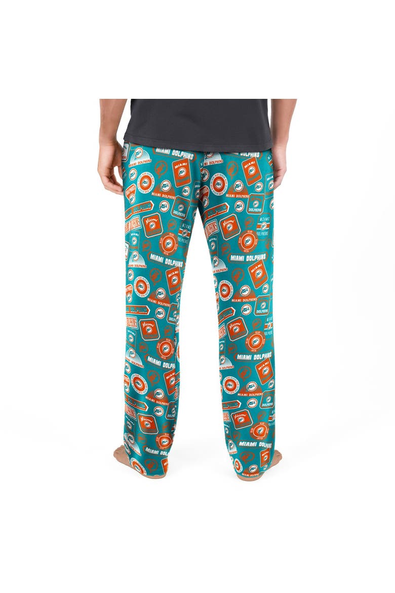 Men's Concepts Sport Aqua Miami Dolphins Throwback Logo Grady Pants, Alternate, color, Aqua