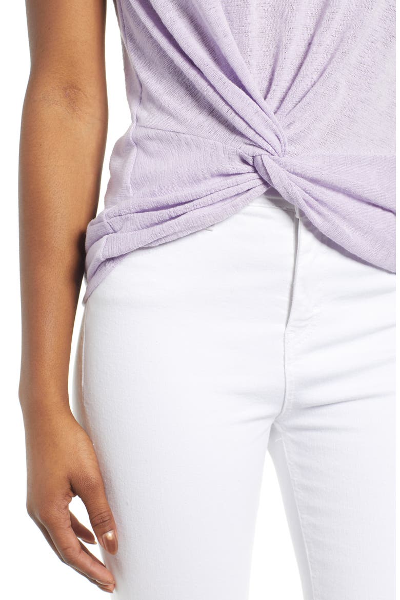 Twist Front Tank, Alternate, color, PURPLE BETTA