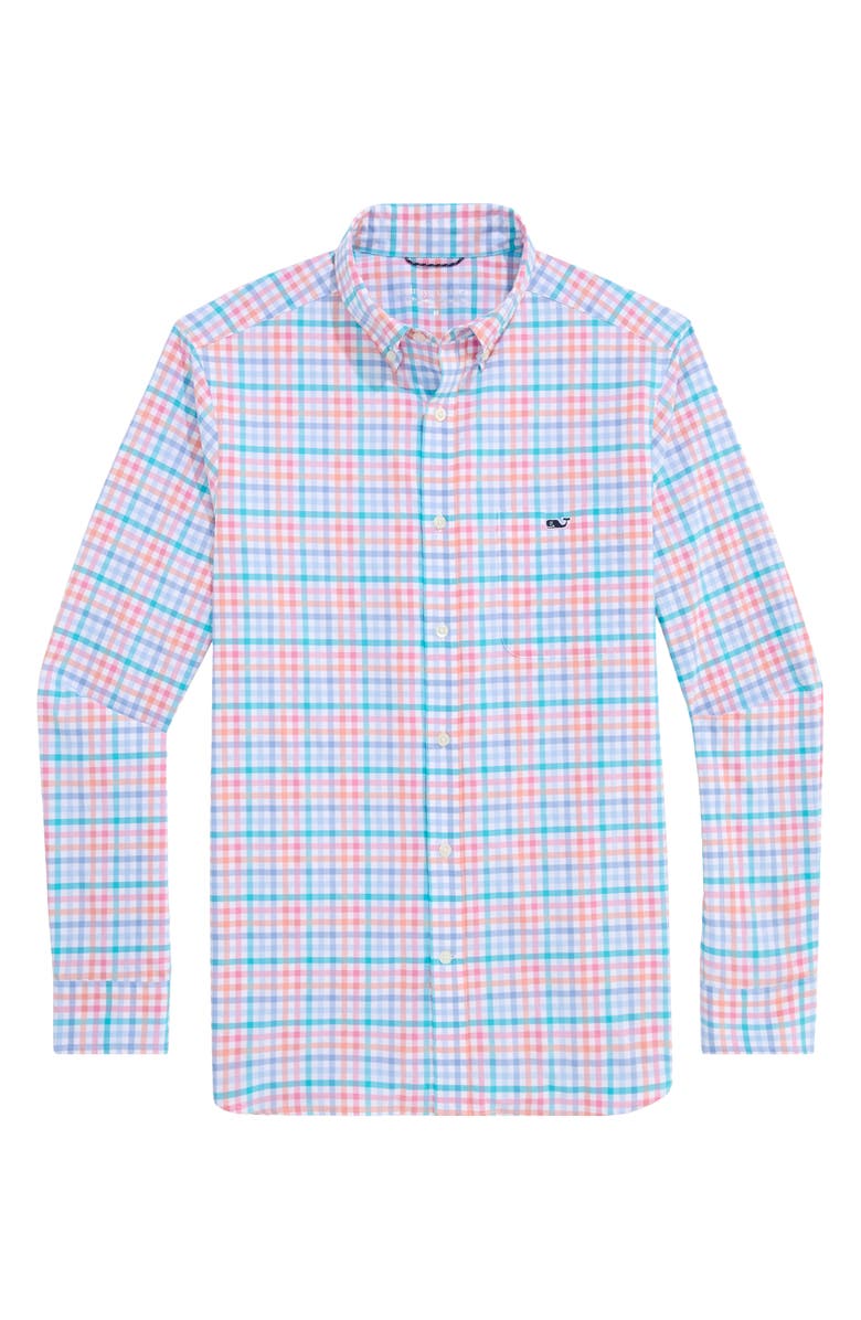 vineyard vines Mangrove UPF 30+ Button-Down Shirt, Alternate, color, Toucan