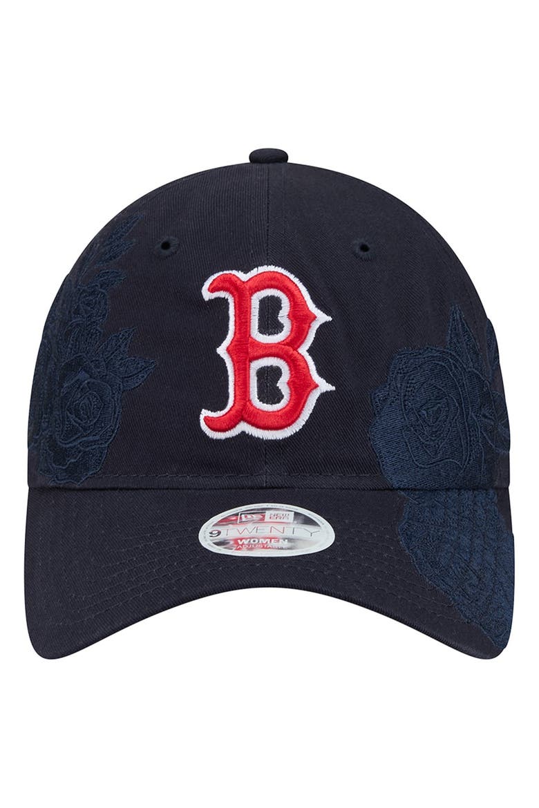 Women's New Era Navy Boston Red Sox Roses 9TWENTY Adjustable Hat, Alternate, color, Navy