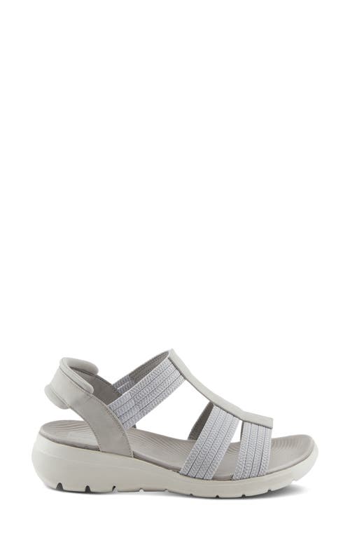 Flexus By Spring Step Cardona Wedge Sandal In Grey