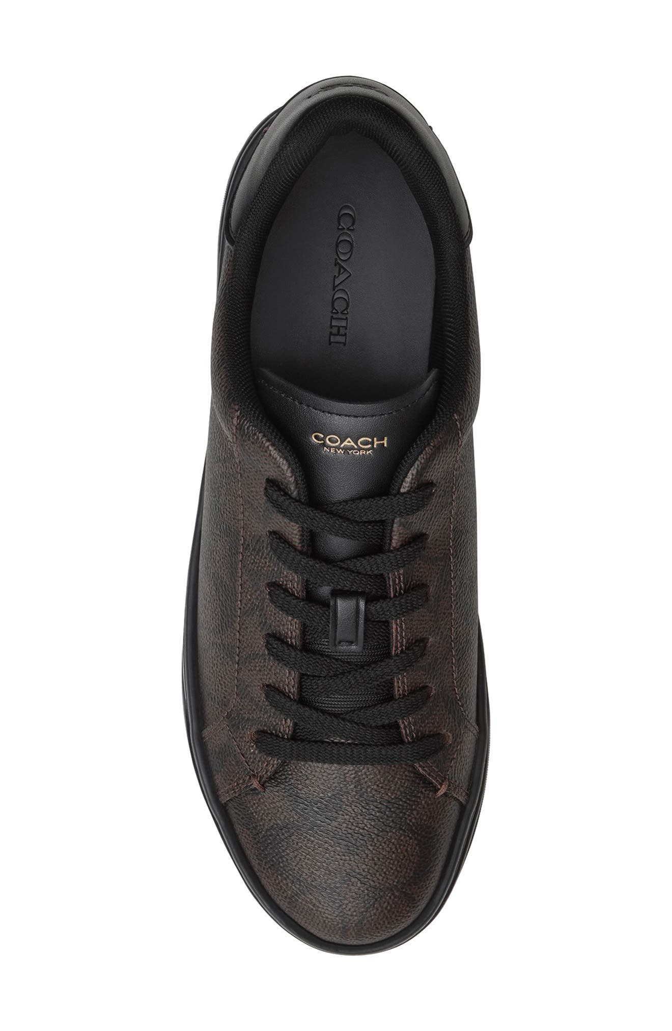 High Line Signature Sneaker, Alternate, color, WALNUT/ BLACK