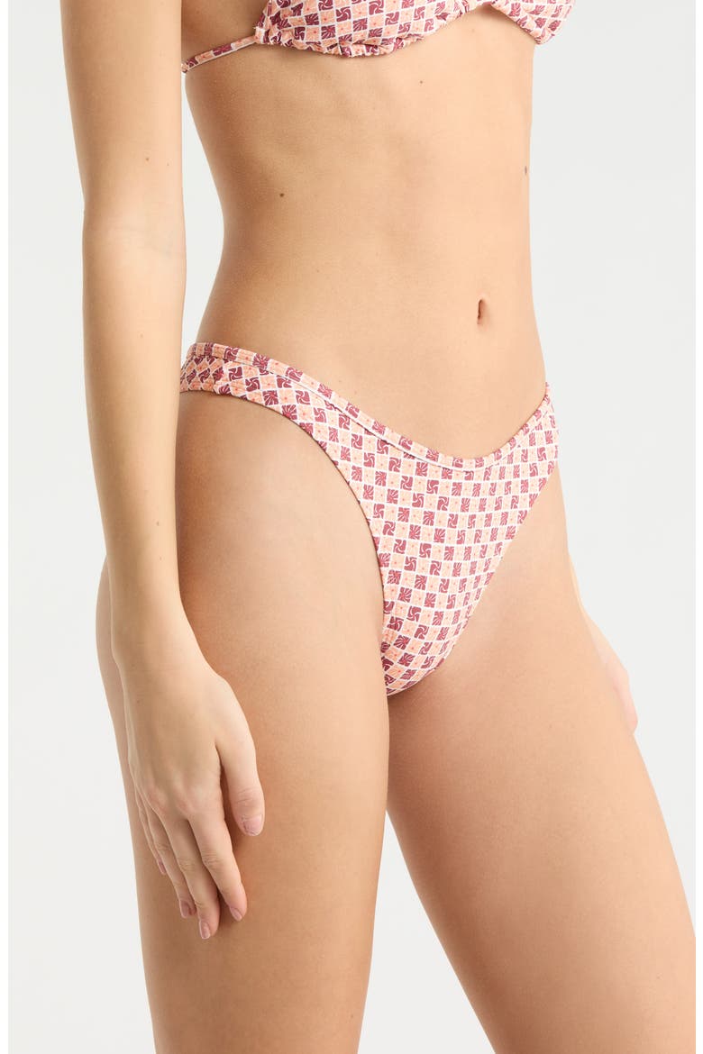 Classic Surf High Leg Bikini Bottoms, Alternate, color, MULTI COLOR