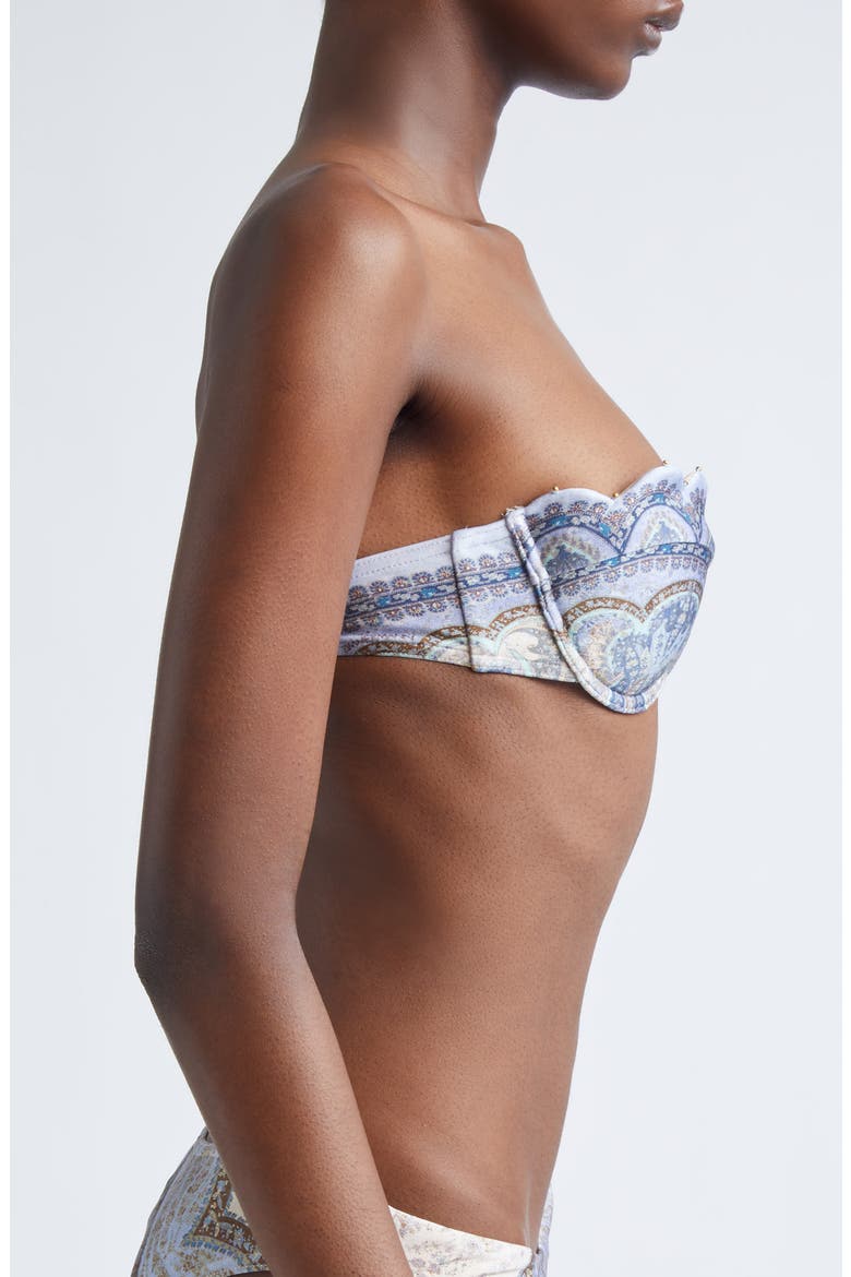 Wanderlust Scalloped Balconette Bikini Top, Alternate, color, TAPESTRY BLUE MULTI