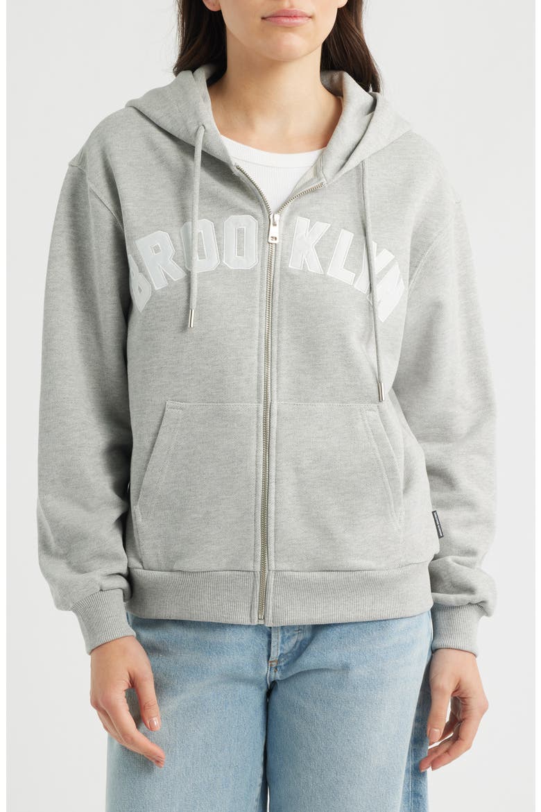 Brooklyn Zip Hoodie, Alternate, color, LIGHT GREY MELANGE
