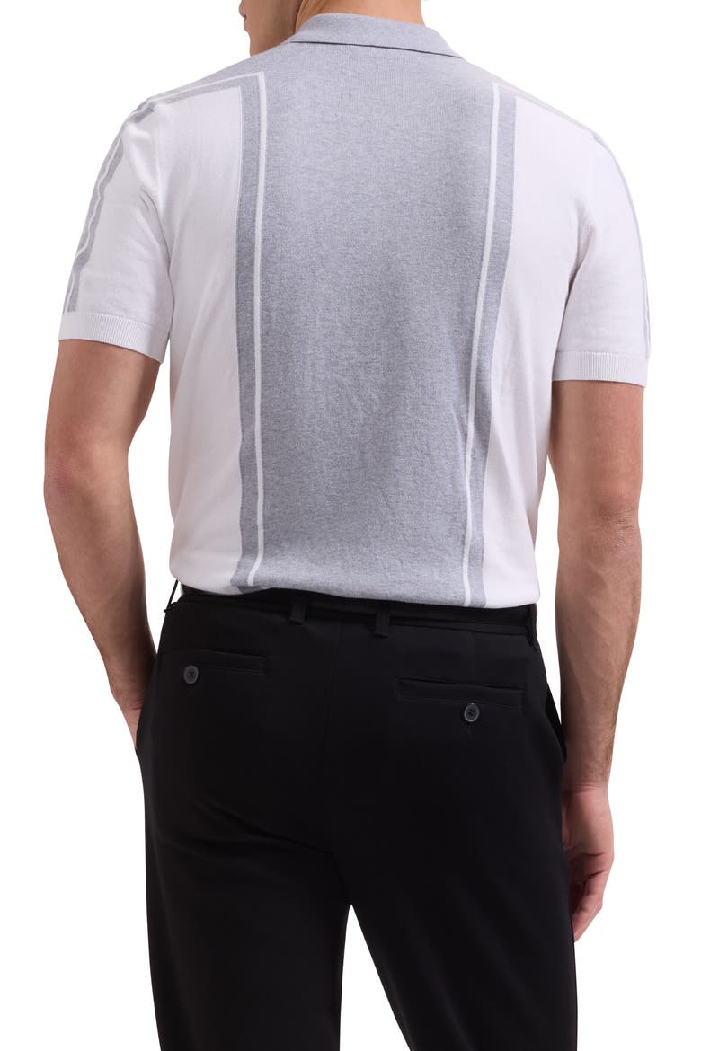 Quarter Zip Polo Sweater, Alternate, color, PLATINUM