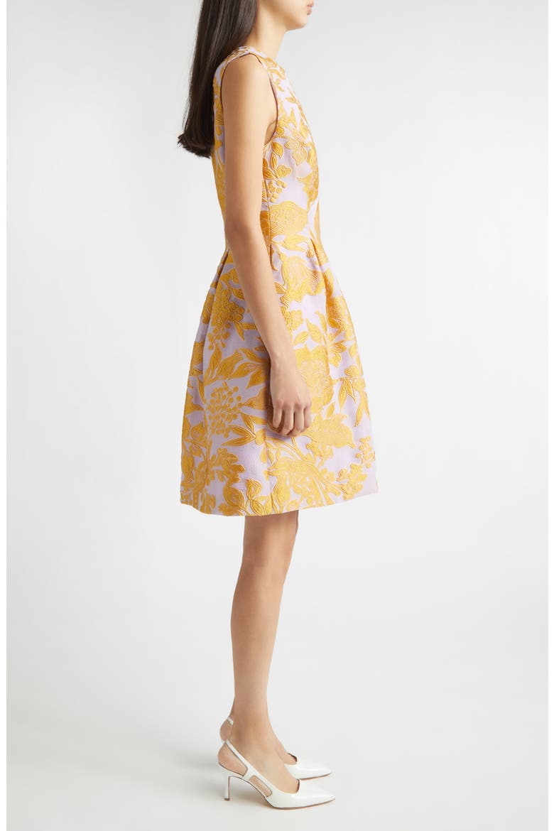 Betsy Floral Jacquard Cocktail Dress, Alternate, color, PEONY MULTI
