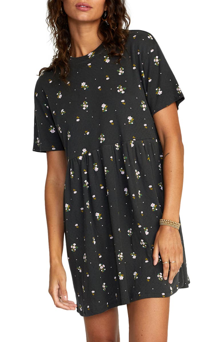 RVCA City Vibes Leopard Print Dress, Main, color, 