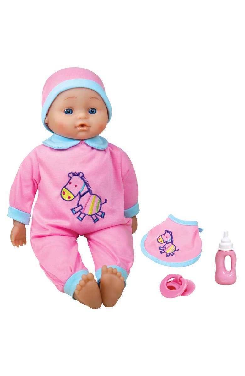 Lissi Doll 16 Inch Interactive Sounds Baby Doll, Pink & Blue Horse Outfit, Roleplay Toy, Main, color, Multicolored