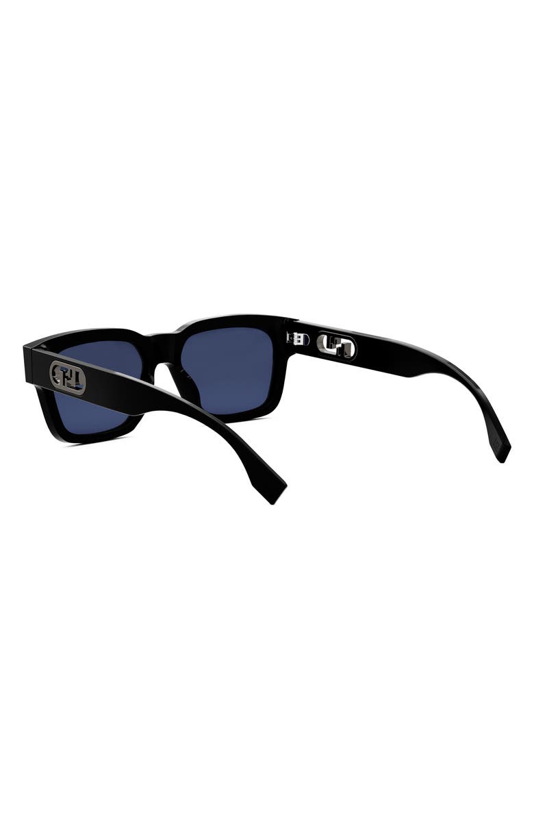 Fendi 'Fendi O'Lock 53mm Rectangular Sunglasses, Alternate, color, 
