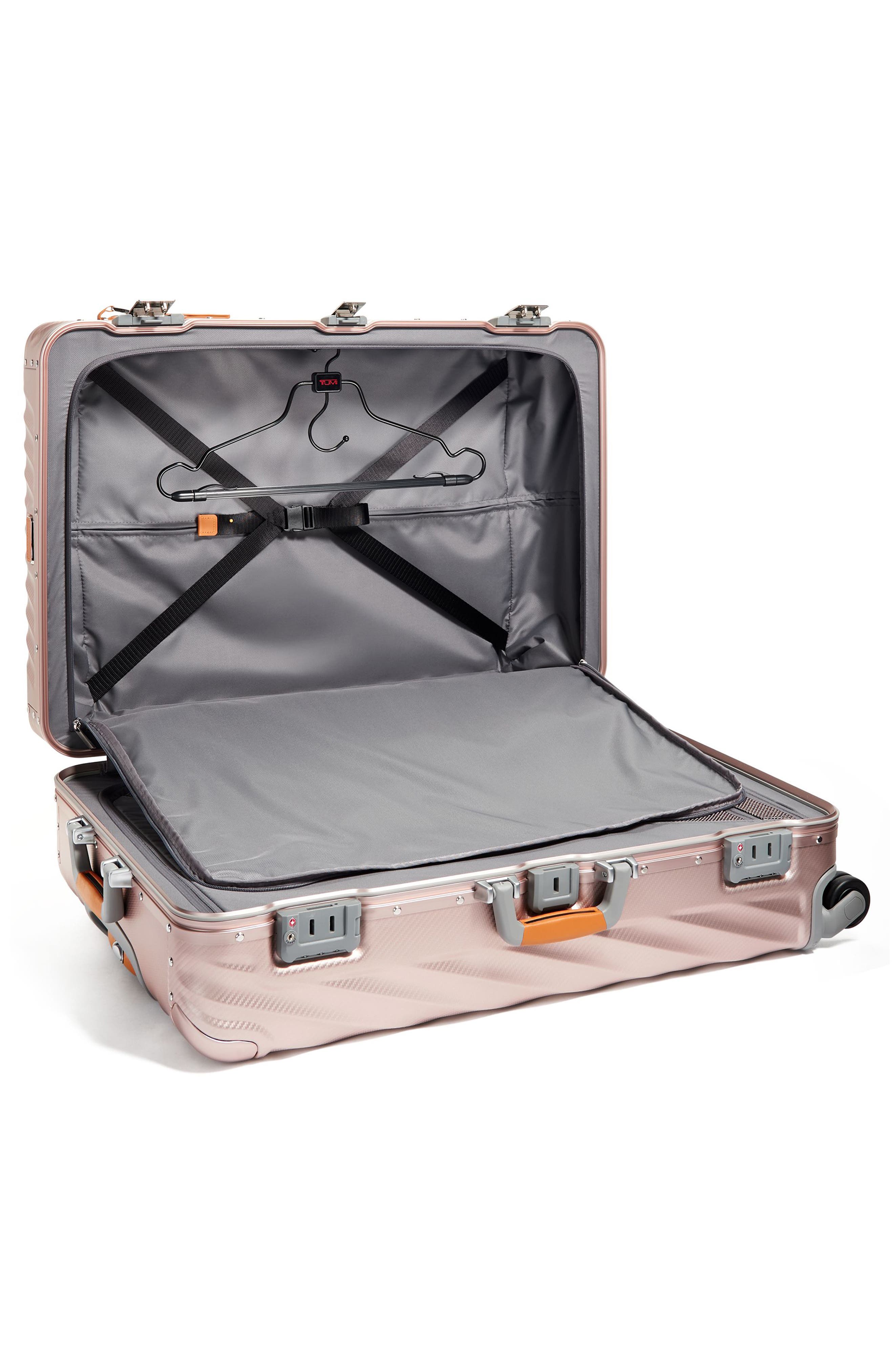 TUMI 19 Degree Aluminum 31-Inch Extended Trip Expandable Spinner Packing Case, Alternate, color, Texture Blush