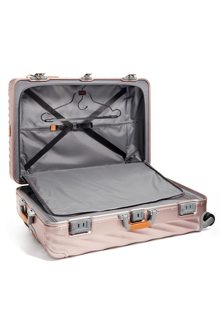 19 Degree Aluminum Large Checked Luggage, Alternate, color, TEXTURE BLUSH