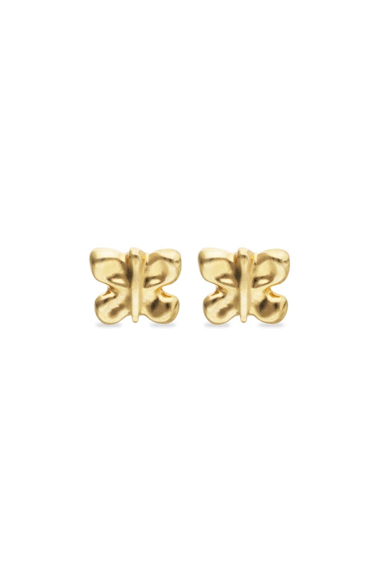 Butterfly Earrings in Gold-Tone, Alternate, color, Gold