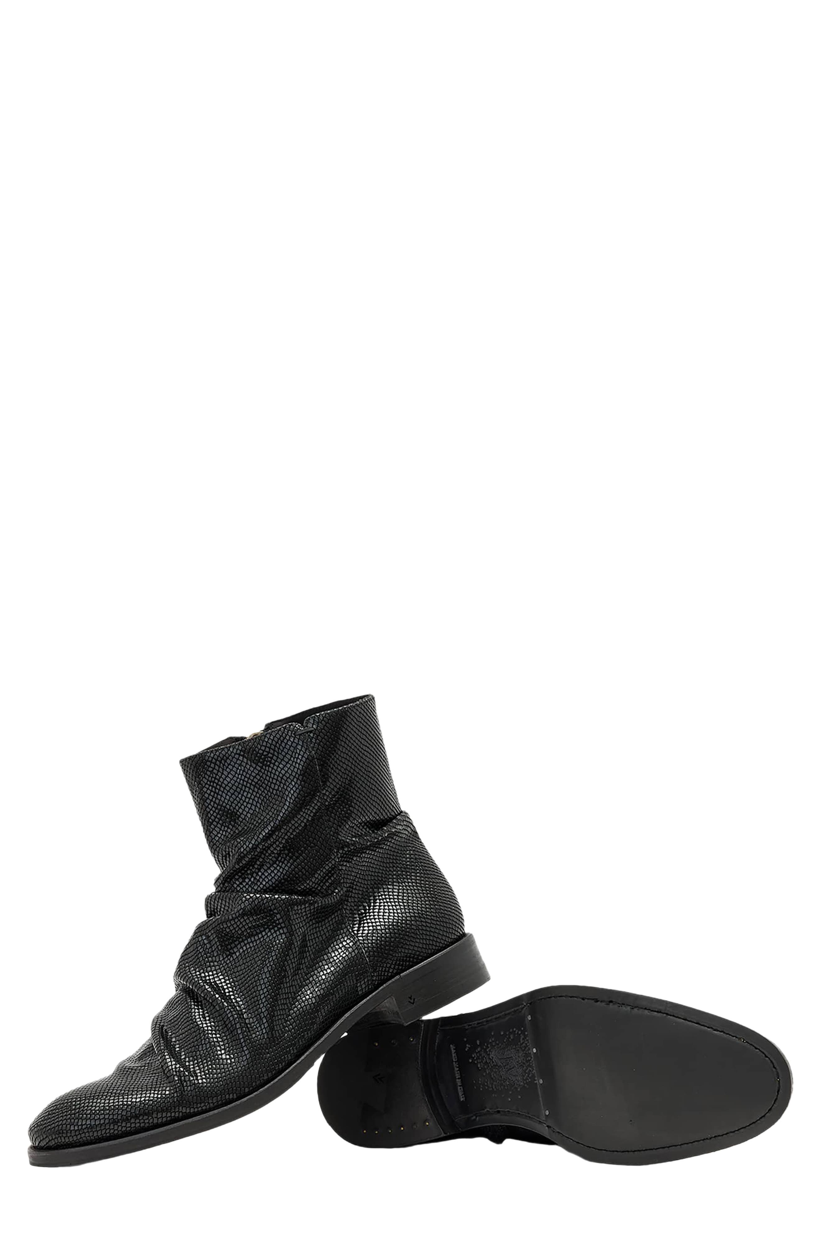 Morrison Sharpei Leather Boot, Alternate, color, BLACK