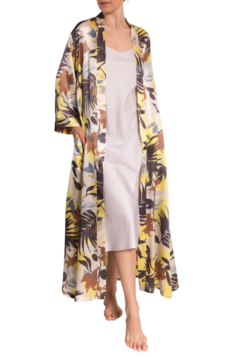 Everyday Ritual Colette Satin Wrap, Alternate, color, Tropical Foliage