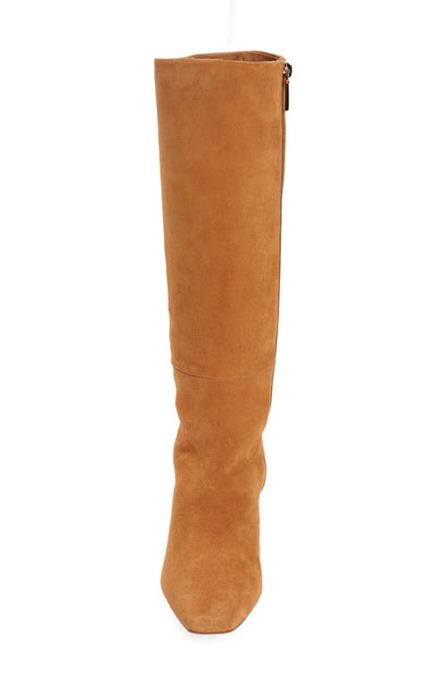 Cult Gaia Zuri Suede Knee Boots In Camel