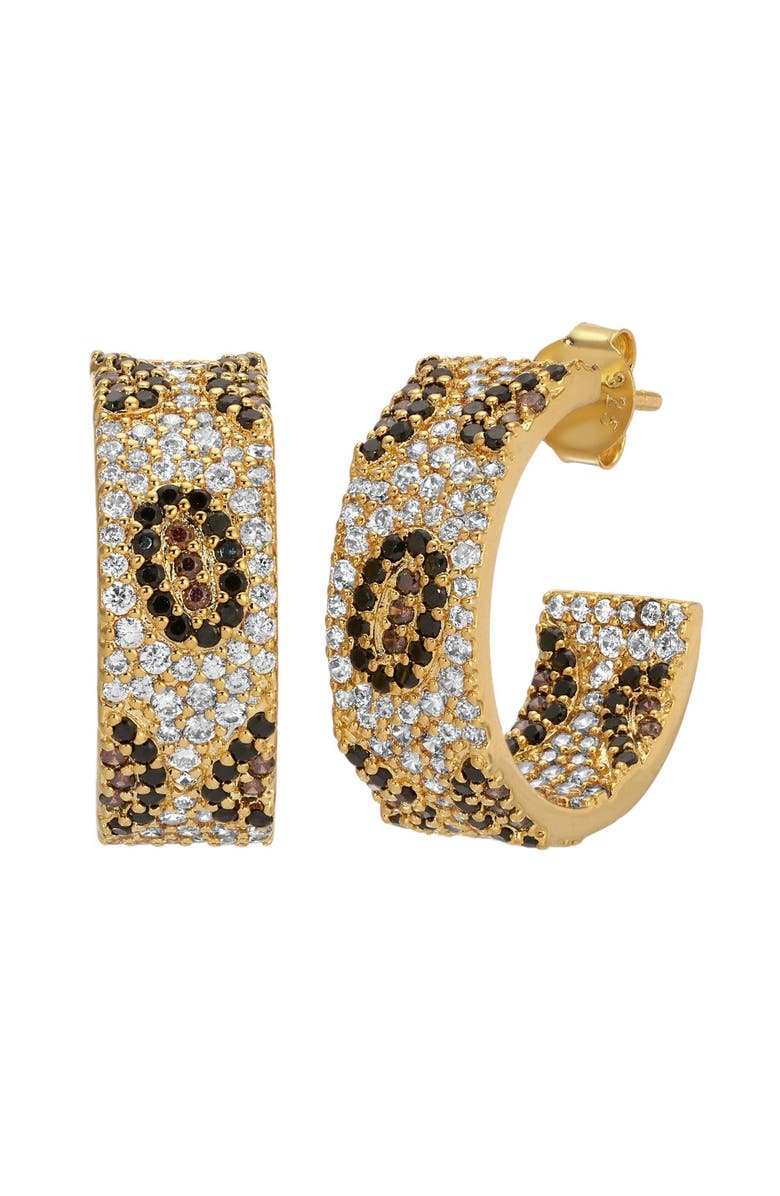 NATIVE GEM Maneater Leopard Hoops, Main, color, Leopard Maneater