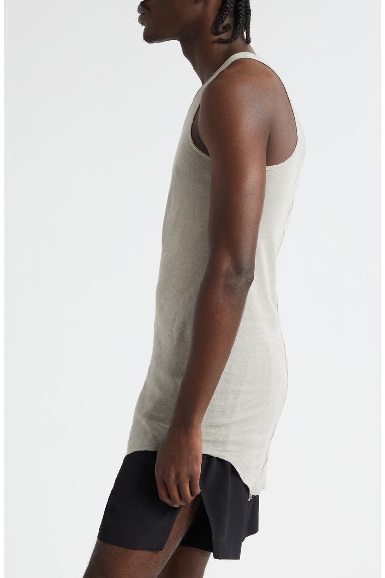 Longline Cotton Tank Top, Alternate, color, PEARL