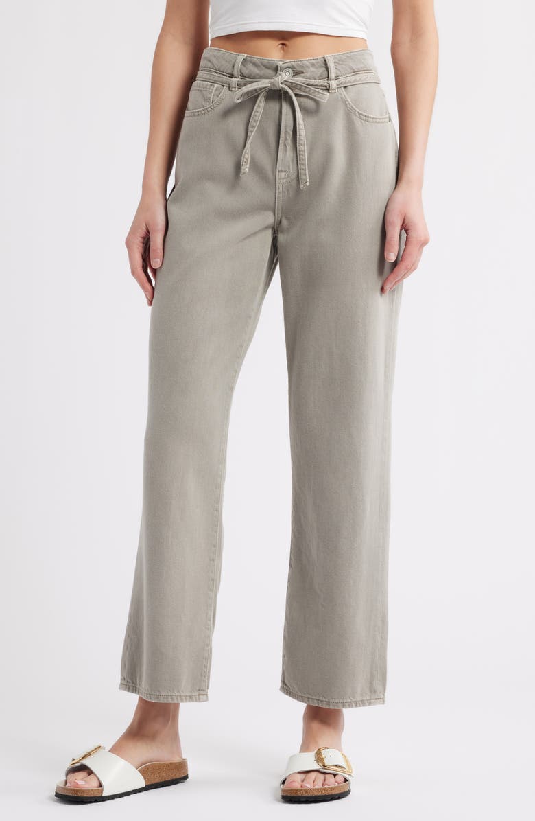 HIDDEN JEANS Tie Waist Wide Leg Jeans, Main, color,