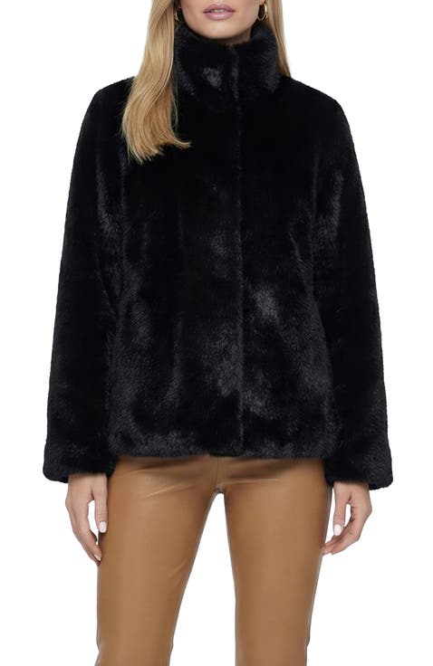 Fur-Free Mink (Faux Fur) Reversible Short Jacket