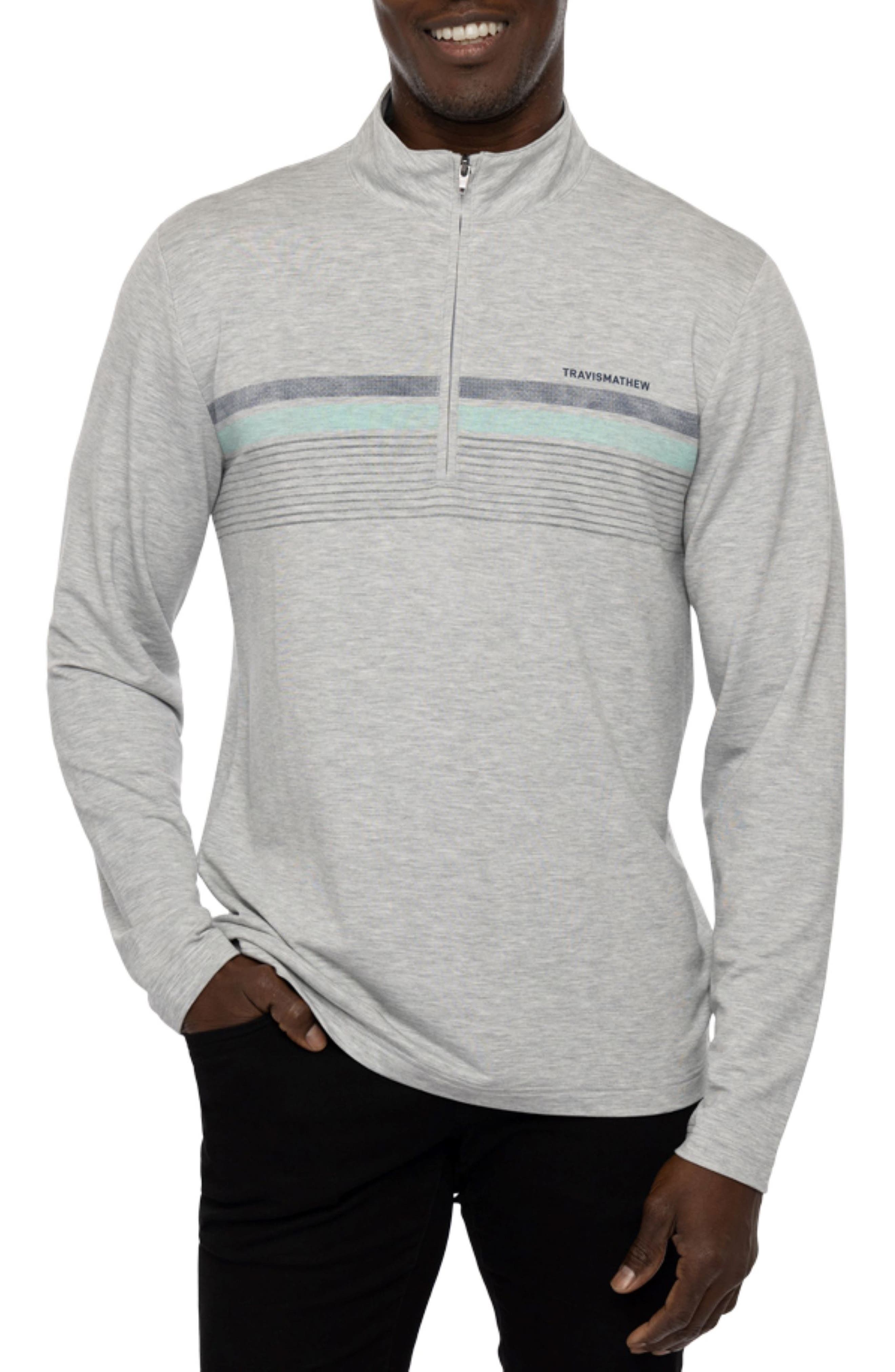 TravisMathew Twist of Lime Half Zip Pullover