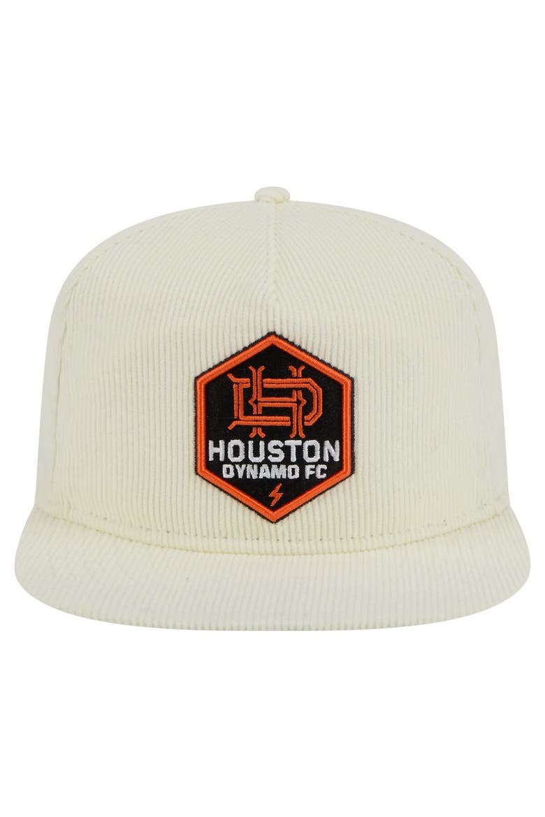 Men's New Era  Cream Houston Dynamo FC 2025 Kickoff Snapback Golfer Hat, Alternate, color, Cream