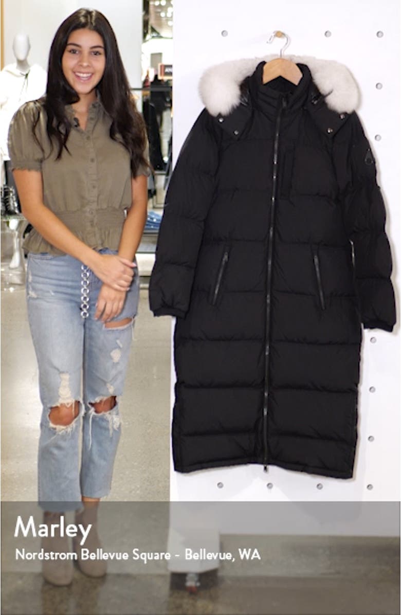 Fox Valley Genuine Fox Fur Trim Down Coat, sales video thumbnail