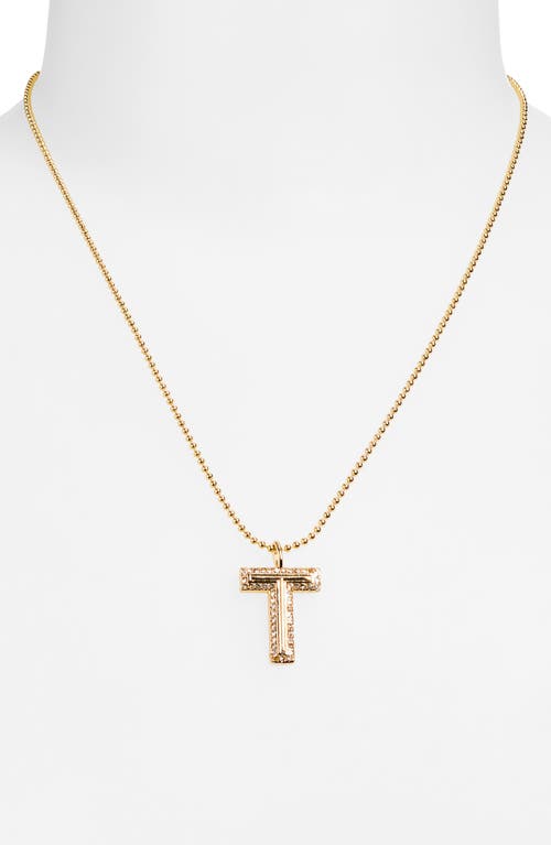 Baublebar Arianna Initial Pendant Necklace In Gold